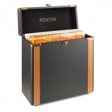 Futerał etui na płyty winylowe 30szt RC35 Fenton de Lux czarno-brązowy