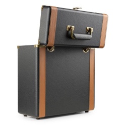 Futerał etui na płyty winylowe 30szt RC35 Fenton de Lux czarno-brązowy