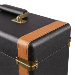 Futerał etui na płyty winylowe 30szt RC35 Fenton de Lux czarno-brązowy