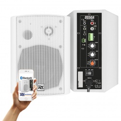Aktywny zestaw głośników do kawiarni lokalu 2szt DS50AB Bluetooth 100W