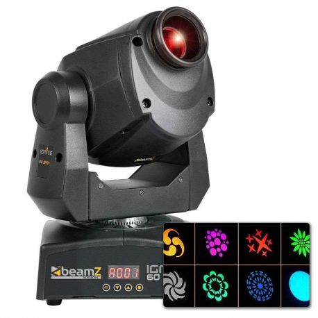 Głowa ruchoma LED BeamZ IGNITE60 DMX Gobo stroboskop efekt tęczy