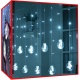 Kurtyna LED 108 lampek wiszące kule lampki choinkowe biały kolorowe