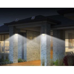 Lampa solarna halogen zewnętrzny LED z czujką czujnikiem ruchu zmierzchu