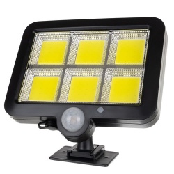 Lampa solarna halogen zewnętrzny LED z czujką czujnikiem ruchu zmierzchu