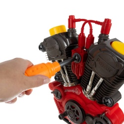 Zabawkowy silnik do skręcania i rozkręcania mały mechanik
