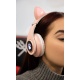 Słuchawki kotki z uszami widoczne po zmroku dla dzieci LED kocie uszy