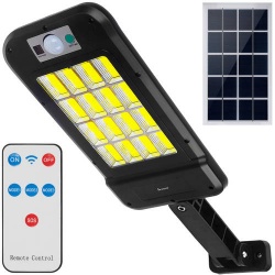 Lampa solarna uliczna 240 LED COB latarnia czujnik zmierzchu ruchu