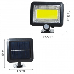Lampa solarna z czujnikiem ruchu zmierzchu 100 LED halogen