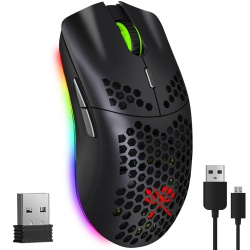 Szybka mysz dla gracza bezprzewodowa na USB gamingowa 2400 DPI