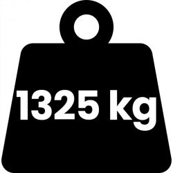 Metalowy regał magazynowy 180 x 90 x 40 cm do 1325 kg 5 półek czarny