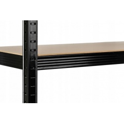 Metalowy regał magazynowy 180 x 90 x 40 cm do 1325 kg 5 półek czarny
