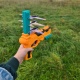 Pistolet dla dzieci zabawka wyrzutnia samolotów automat 3 samoloty
