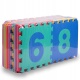 Duże puzzle piankowe 36 elementów literki i cyferki kolorowe