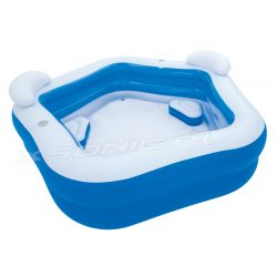 Basen dmuchany pięciokąt 213 x 207 x 69 cm Bestway 54153 z siedzeniami