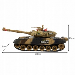 Duży czołg RC zdalnie sterowany War Tank 9993 dźwięki i światła