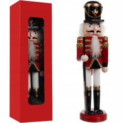 Drewniany dziadek do orzechów figurka świąteczna 30cm dekoracja
