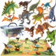 Dinozaury figurki do zabawy park duży zestaw dinozaurów mata
