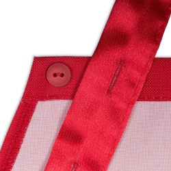 Nitly Red fartuszek kuchenny czerwony damski wygląda jak sukienka