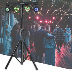 Zestaw oświetleniowy Ibiza DJLIGHT65 2x reflektor oraz laser kropkujący