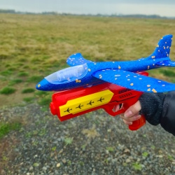 Samolot styropianowy LED wyrzutnia samolotów pistolet