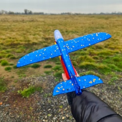 Samolot styropianowy LED wyrzutnia samolotów pistolet