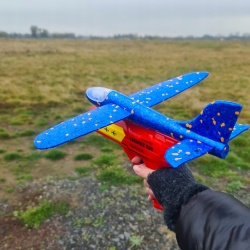 Samolot styropianowy LED wyrzutnia samolotów pistolet