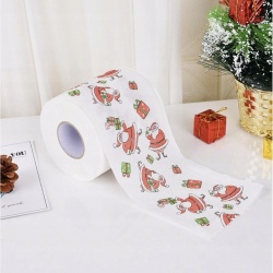 Papier toaletowy do WC Świąteczny w Mikołaje 4 sztuki dwuwarstwowy