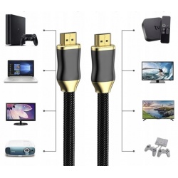 Kabel HDMI 2.1 8K 60Hz UHD 3m HDMI-HDMI High Speed
