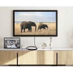 Kabel HDMI-HDMI DispayPort jakość 4K DP 1,8m pozłacany