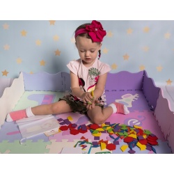 Drewniane puzzle układanka kształty gra logiczna mozaika XL