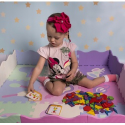 Drewniane puzzle układanka kształty gra logiczna mozaika XL