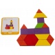 Drewniane puzzle układanka kształty gra logiczna mozaika XL