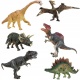 Dinozaury figurki ruchome do zabawy zestaw dinozaurów 6 sztuk
