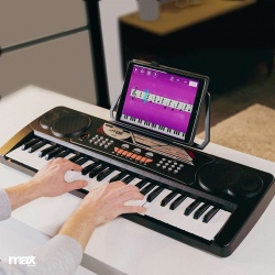 Keyboard organy 49 klawiszy dla początkujących stojak na nuty KB8 MAX