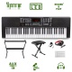 Keyboard organy KB5 MAX z podświetleniem statyw ławka słuchawki
