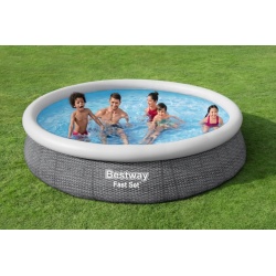 Basen ogrodowy rozporowy 366 x 76 cm rattan Bestway 57445