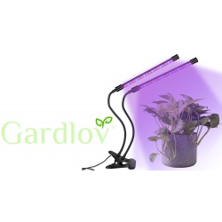 Lampa do wzrostu uprawy roślin 2x 20 LED wspomaga fotosyntezę