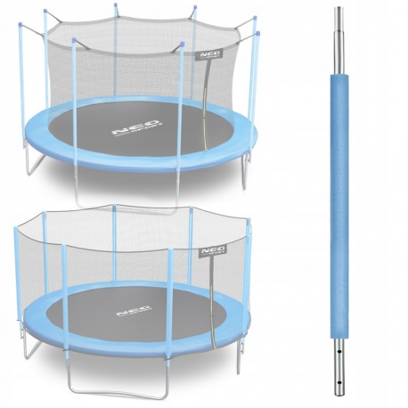 Słupek dolny do trampoliny z siatką zewnętrzną i wewnętrzną 8-15 ft