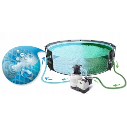 Pompa piaskowa 7900l/h do basenów ogrodowych INTEX 26646GS + piasek