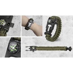 Zestaw przeżycia SURVIVAL 32w1 krzesiwo nóż sztućce latarka
