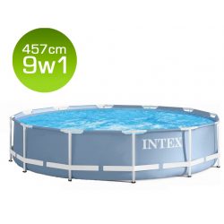 9w1 Basen ogrodowy stelażowy PRISM 457 x 84 cm INTEX 28728