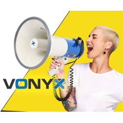 Megafon 60W MEG060 Vonyx syrena odtwarzanie muzyki