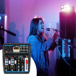 Mikser muzyczny 4-kanałowy DSP USB MP3 BT Vonyx VMM-P500