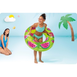 Dmuchane koło 107cm do pływania 2 uchwyty INTEX 56261
