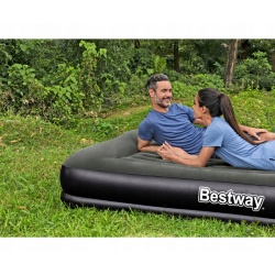 Materac welurowy Pavillo dla dwóch osób 203 x 152 x 36 cm Bestway 67699