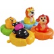 Zestaw zabawek do kąpieli do wanny pływające zwierzątka