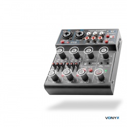 Mikser audio 4-kanałowy USB VMM401 Vonyx Bluetooth