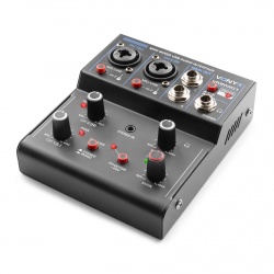 Mikser audio z wbudowaną kartą dźwiękową 3-kanałowy USB Vonyx VMM301 