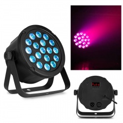 Reflektor LED Slim PAR45 18X 3W 3w1 RGB DMX BeamZ