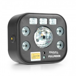 Efekt świetlny reflektor DMX 5W 1 z WASH, UV, LASER R+G, STROBO i ASTRO